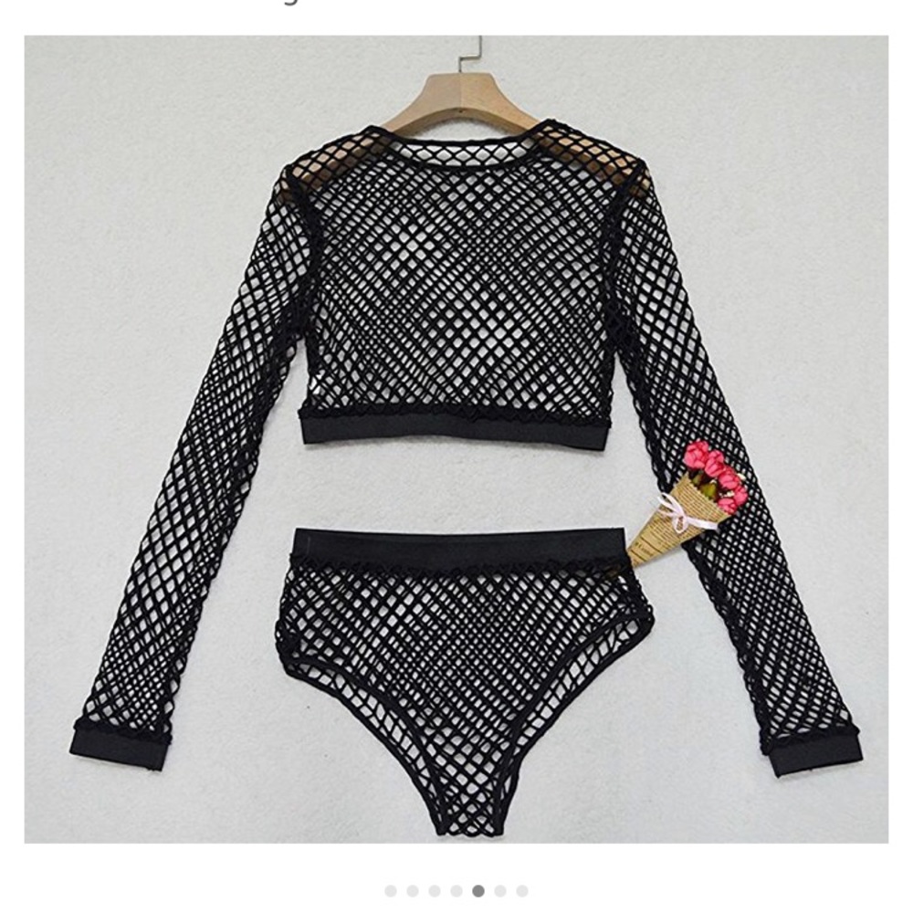 2 piece fishnet set